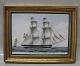 Bing and 
Grondahl B&G 
Danish Marine 
Paintings on a 
porcelain 
plaque by Jakob 
Petersen. The 
Brig ...