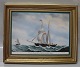 Bing and 
Grondahl  B&G 
Danish Marine 
Paintings on a 
porcelain 
plaque by Jakob 
Petersen. The 
...