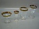Tosca Lyngby 
Danish Drinking 
Glass with Gold 
Looks a Little 
like Splendid 
from Moser 
Stemware