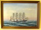 Painting by 5 
master ship 
design H.G. 
Ostergaard 50 x 
70 cm
