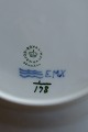 Blue Fluted plain Danish porcelain. Luncheon plates 21.5cms No 178