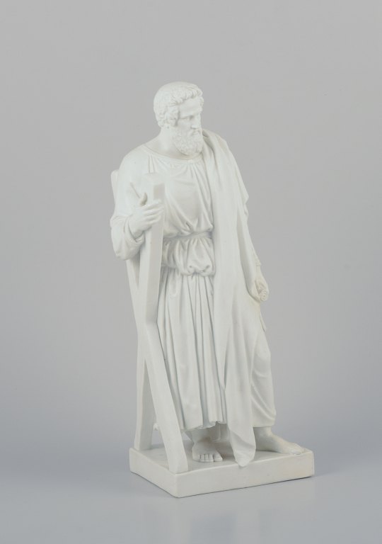 Bing & Grøndahl, Thorvaldsen sculpture of the Apostle Andrew in biscuit 
porcelain.