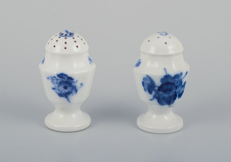 Royal Copenhagen Blue Flower Angular, salt and pepper set.