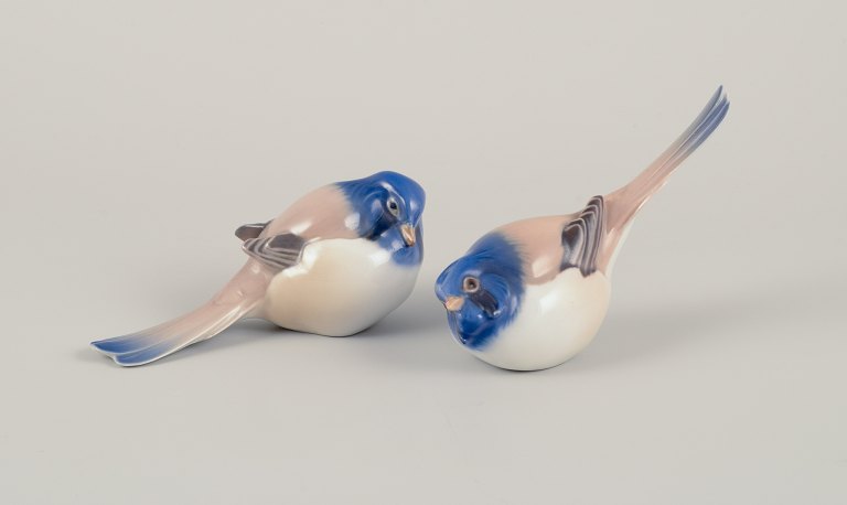 Royal Copenhagen Porcelain Figurines.
Two birds, "The Optimist and The Pessimist".