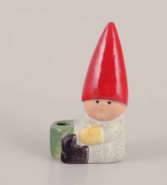 Lisa Larson for Gustavsberg.
Candlestick holder. Sitting elf.