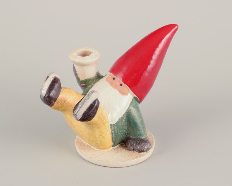 Lisa Larson for Gustavsberg.
Candlestick holder. Elf on skates.