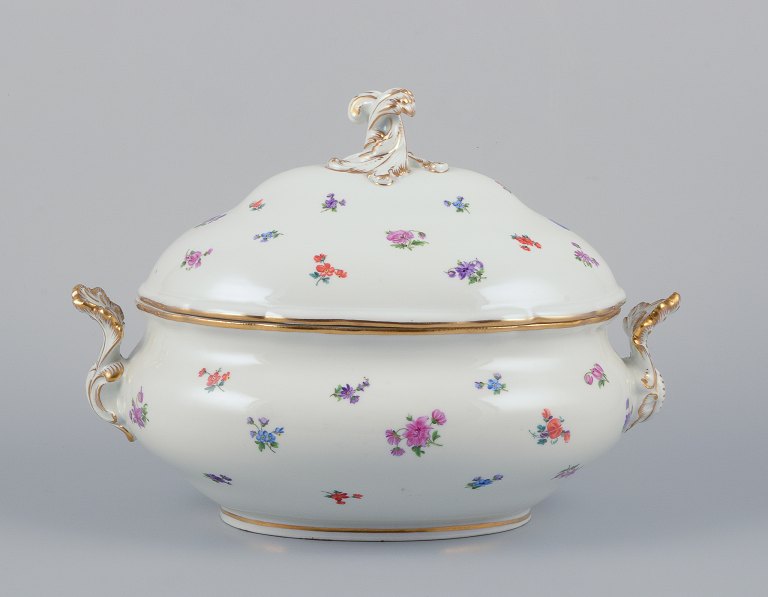 Meissen, Germany, large lidded porcelain soup tureen.