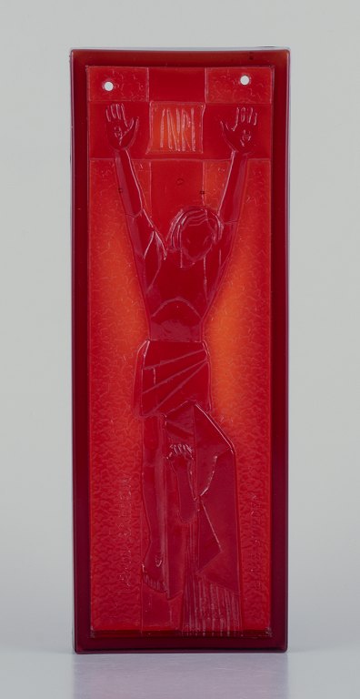 David Ralson for Elme Glasbruk, Sweden.
Wall relief in art glass.