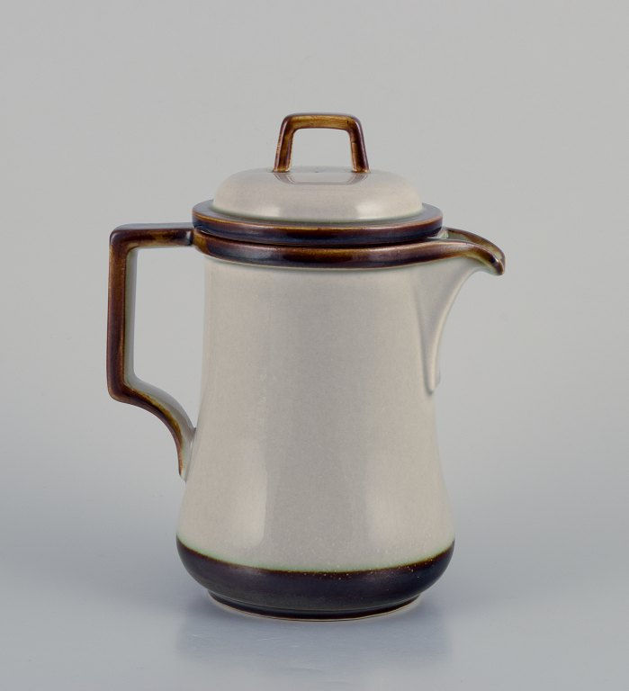 Bing & Grøndahl "Tema". Large coffee pot in stoneware.