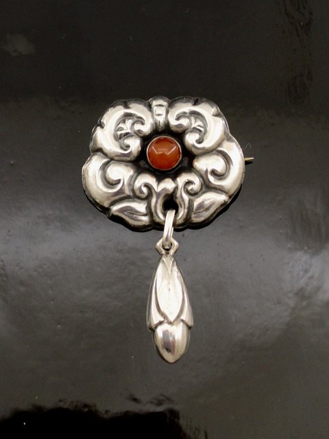 830 silver art nouveau brooch