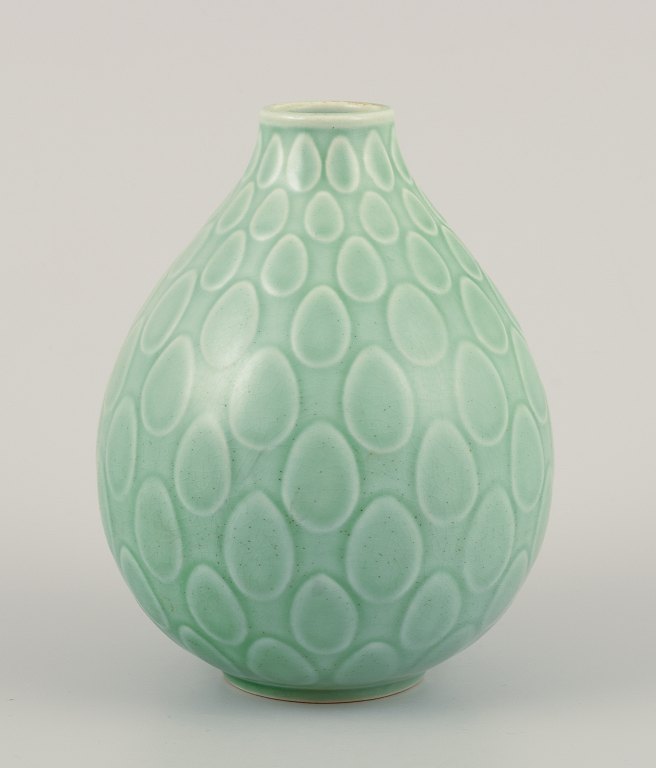 Nils Thorsson for Aluminia. 
“Marselis” vase in glazed faience.