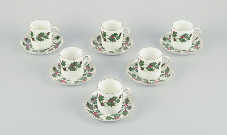 Royal Tuscan, England. A set of six cups with handles.