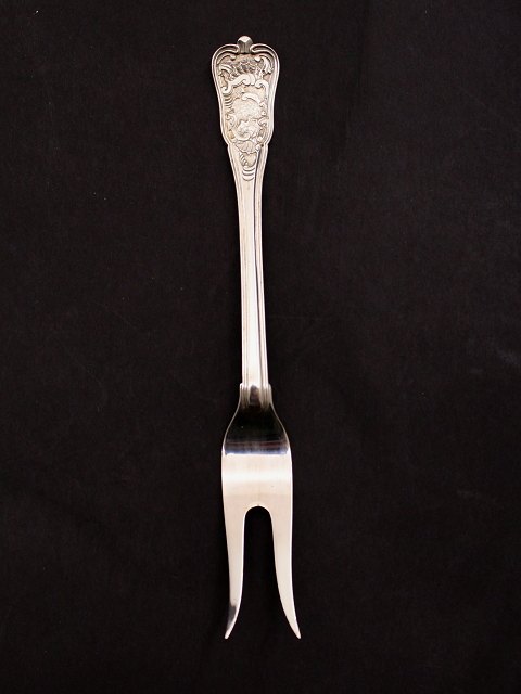 A Michelsen Rosenborg sterling silver carving fork