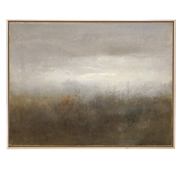 Albert Bertelsen, 1921-2019, oil on canvas. "Early Morning". Signed and dated 
1984. Visible size: 61x80cm. With frame: 64x83cm