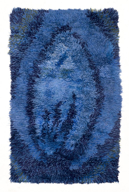 Scandinavian textile designer.
Cotton rya rug.