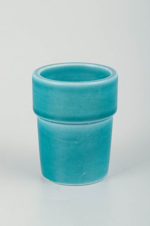 Poul Henningsen (PH) for Royal Copenhagen. Small faience vase. Denmark, 1930s.