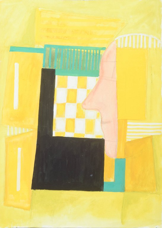 Osmund Hansen
Abstract composition.
Gouache on paper.