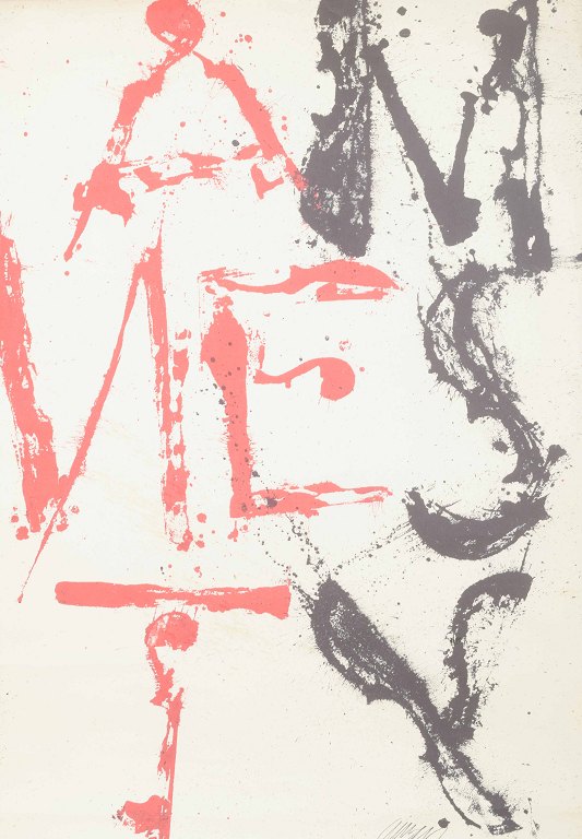 Pierre Fernandez Arman
Composition, Amnesty International.
Color lithograph in red and black.