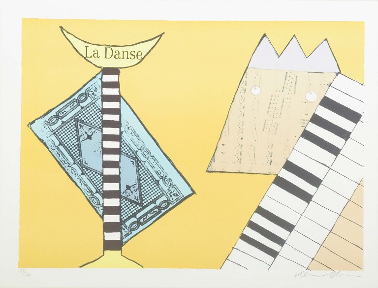 Karin Olesen
“La Danse”.
Colour lithograph.