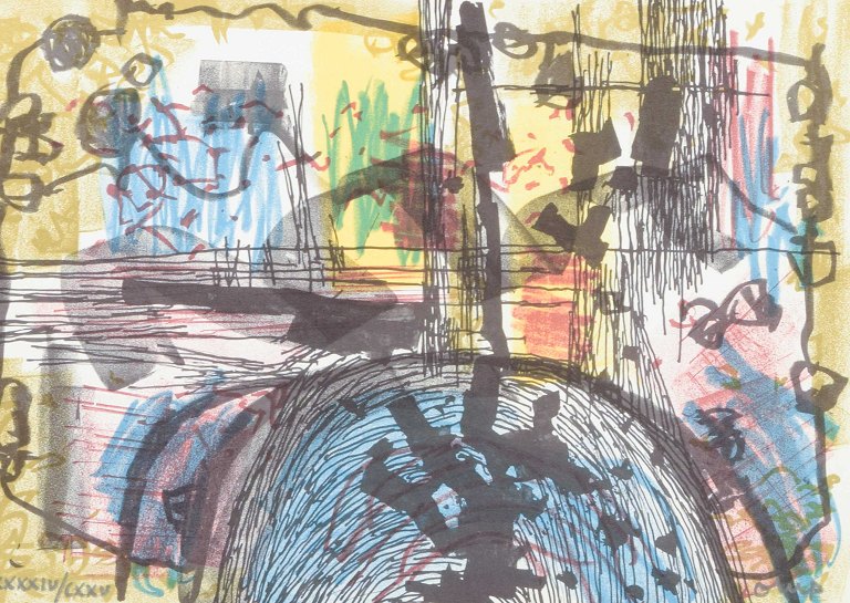 Bengt Orup
Color lithograph. Pencil signed and numbered.