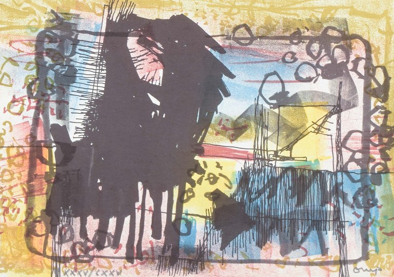 Bengt Orup
Color lithograph. Pencil signed and numbered.