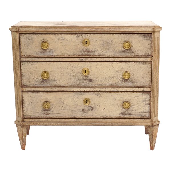 Gustavian chest of drawers. Sweden circa 1780. H: 8935cm. Top: 102x42cm