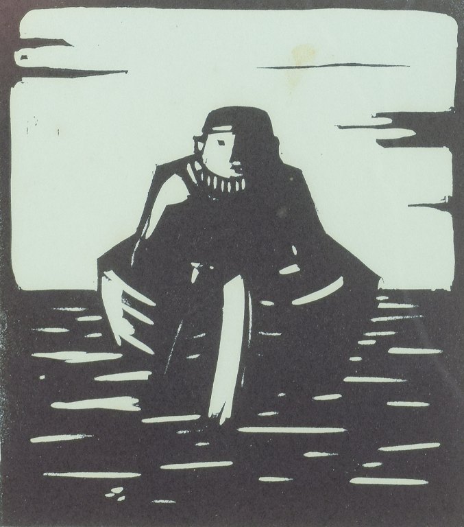 Åke Holm
Woodcut with biblical motif.