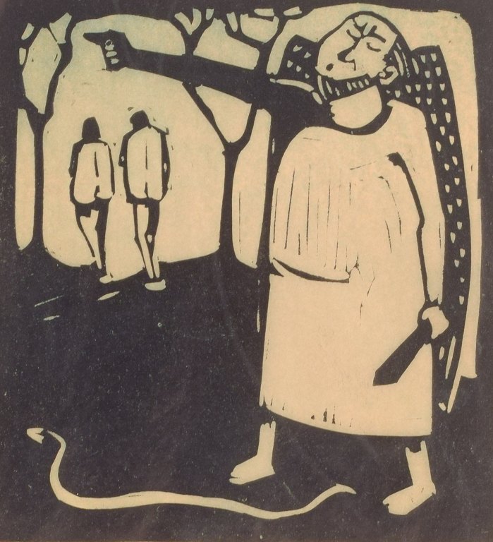 Åke Holm
Woodcut with biblical motif.