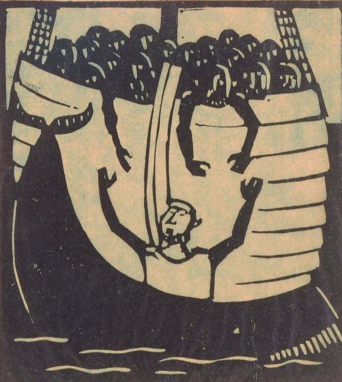 Åke Holm
Woodcut with biblical motif.