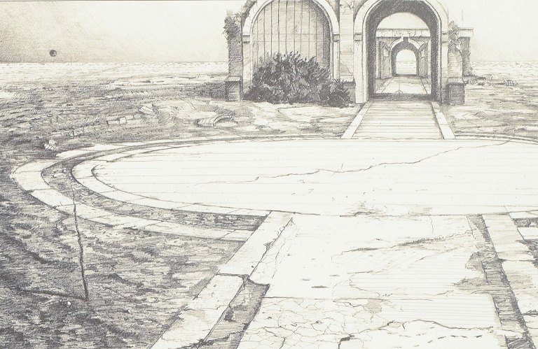 René Tancula (b. 1949) – Architectural motif
Etching