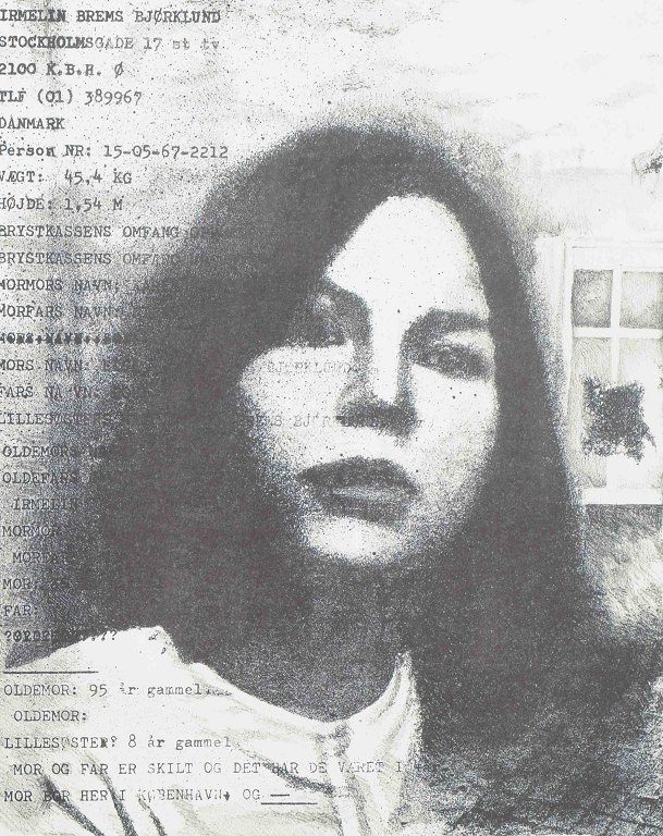 Bodil Brems (b. 1943)
Portrait (1983).
Lithograph.