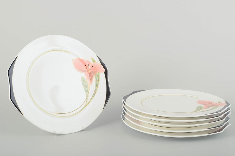 Villeroy & Boch6 cake plates “Iris”, 1980s.