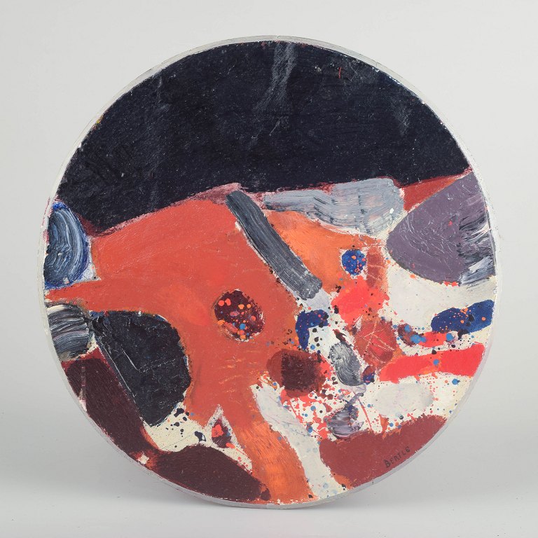 Lars Bertle
“Natten på ön”.
Oil on canvas mounted on wooden board.