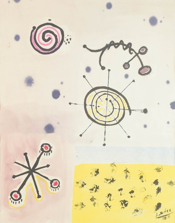 Unknown artist 
Watercolour, 1971.