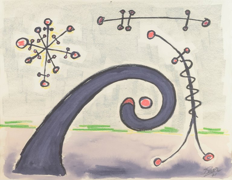 Unknown Artist 
Watercolour, 1971.