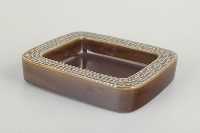 Gunnar Nylund for Rörstrand.Rectangular dish from the Kub series, 1960s.