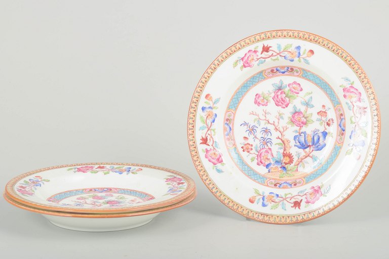 Cauldon China, EnglandDeep plates, mid-20th century.