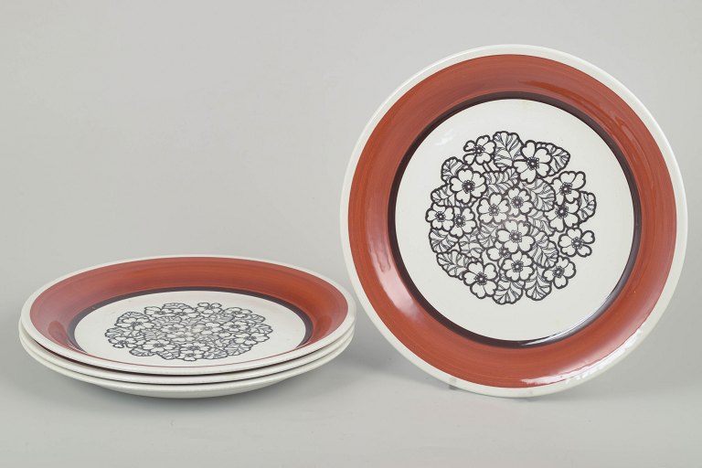 Gefle Stoneware“Agneta” 4 Dinner Plates