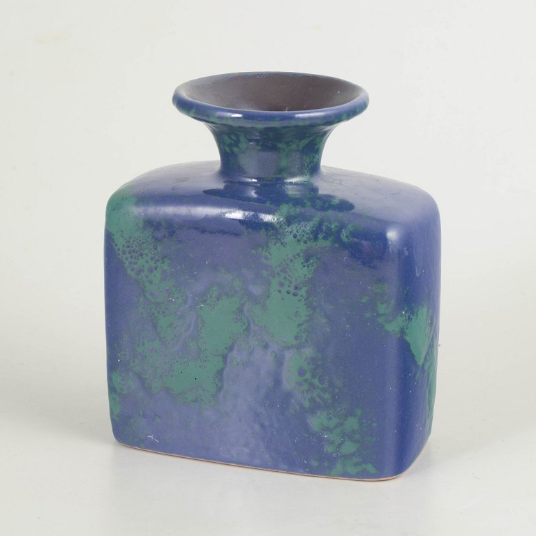 European studio ceramicist.Unique vase, c. 1970s.
