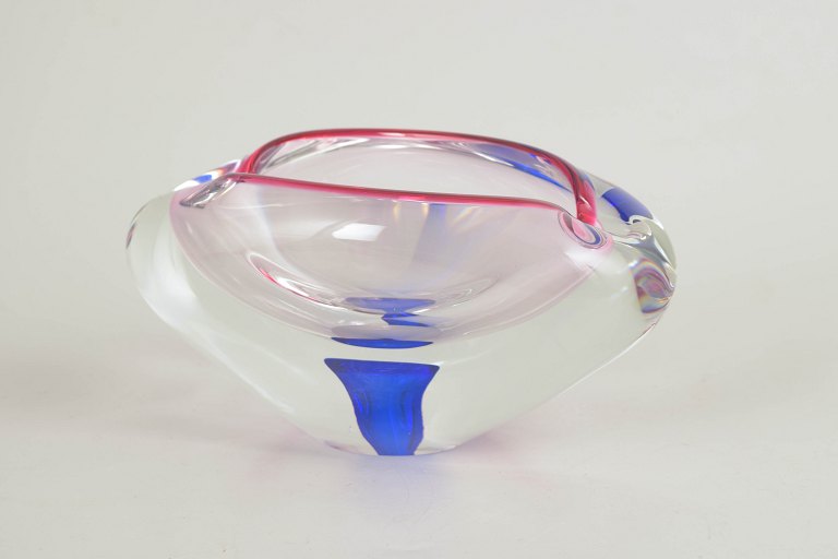 Murano, sommerso glass bowl.