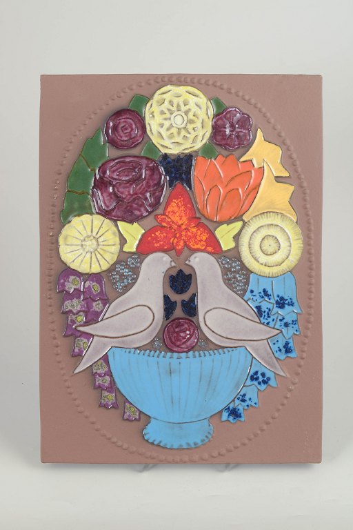 Upsala Ekeby, wall relief by Sven-Erik Skawonius.