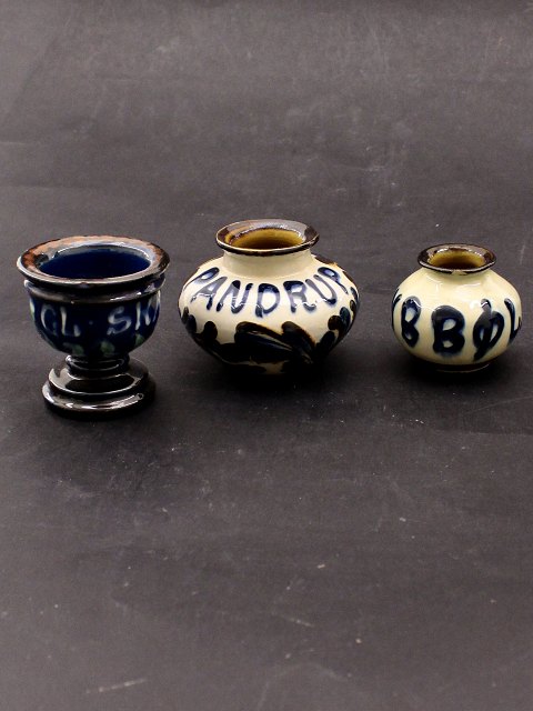 Set of 3 Kahler ceramic commemorative vases