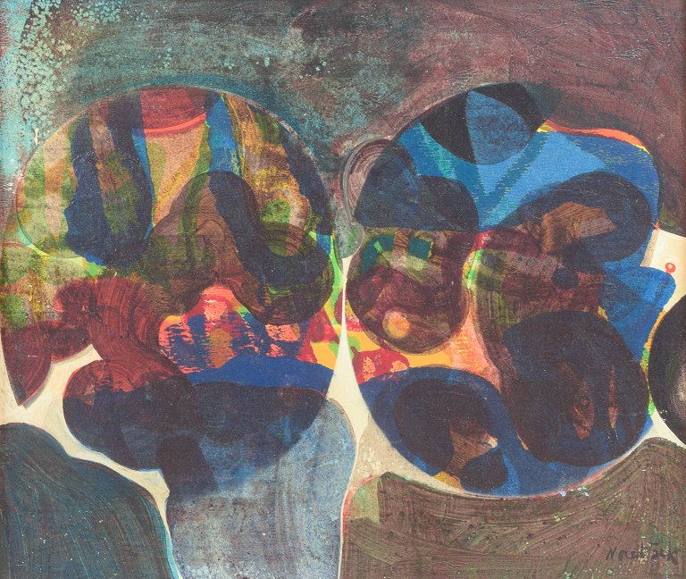 Tomas Nordbäck, oil painting on board, listed Swedish artist.