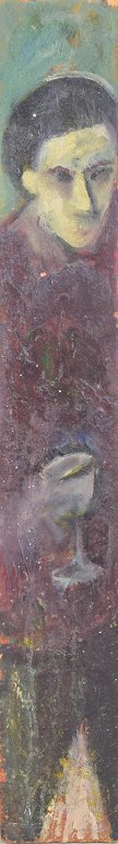 Scandinavian artist, oil painting on wood.