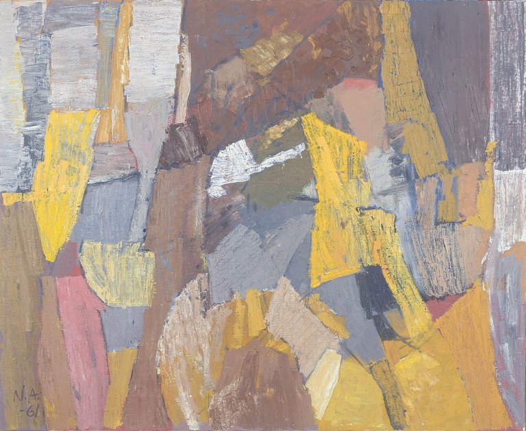 Niels Andersen, oil on canvas, Swedish artist.