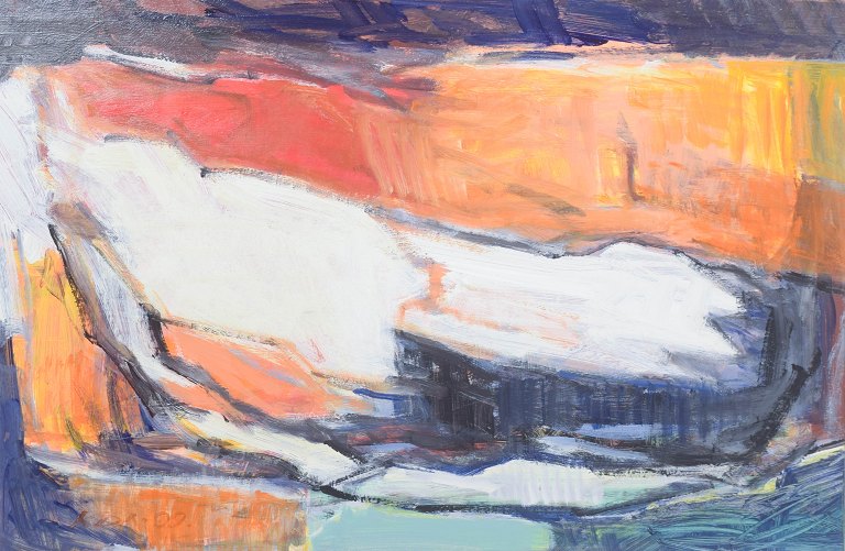 KDA, oil on board, “Untitled”, Danish artist.