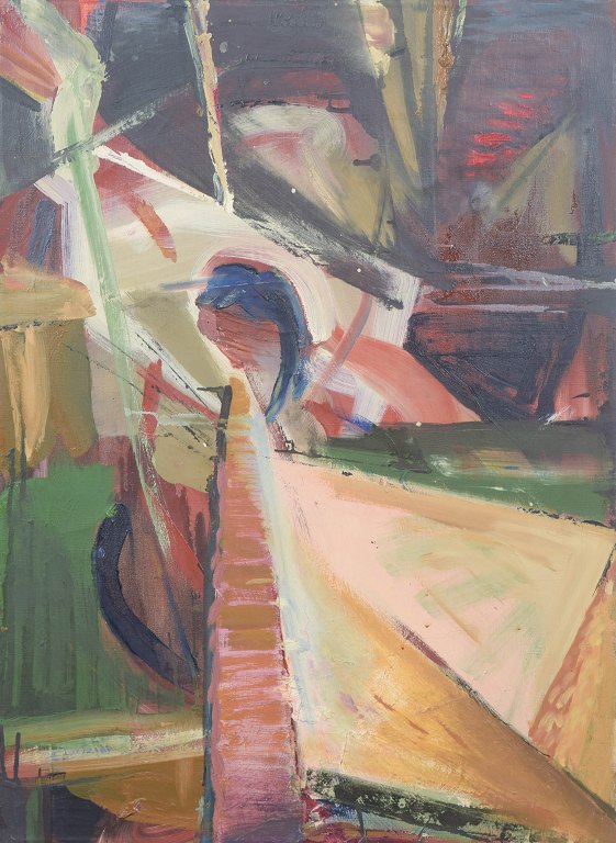 European artist, abstract composition, oil on canvas.