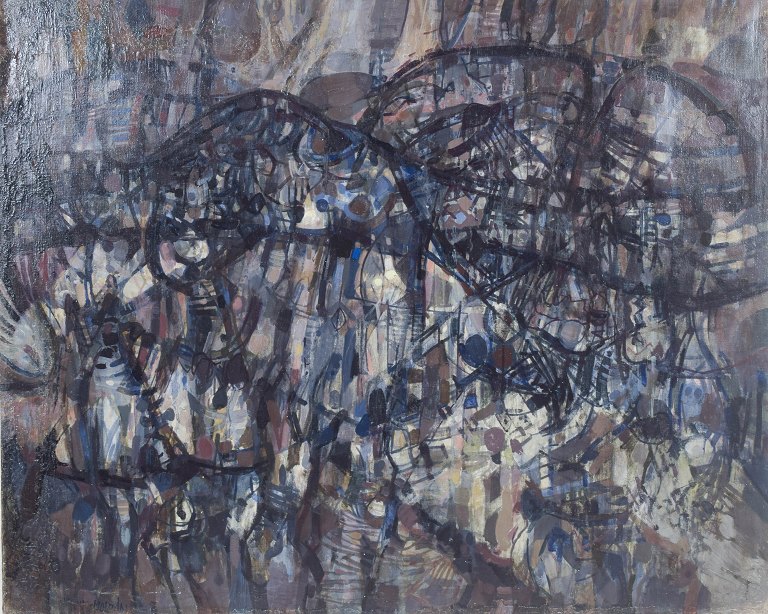 Martin, abstract composition, French visual artist.