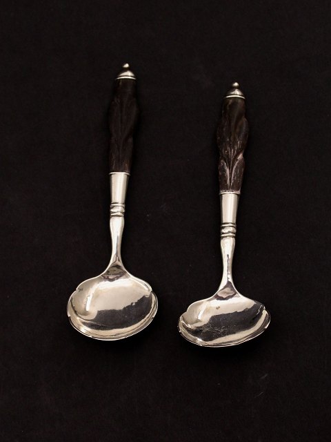 A pair of compote spoons