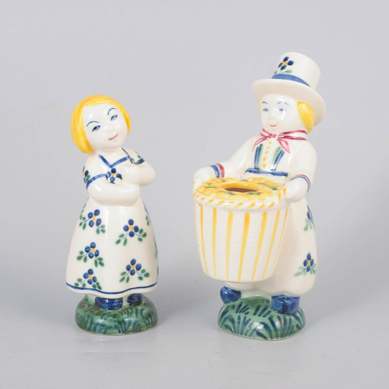 Aluminia, two figures – “Little Sister” and “Cousin” children’s aid figures.